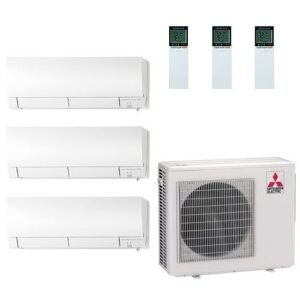 Mitsubishi 30,000 BTU 3 Zone w/ Hyper Heat